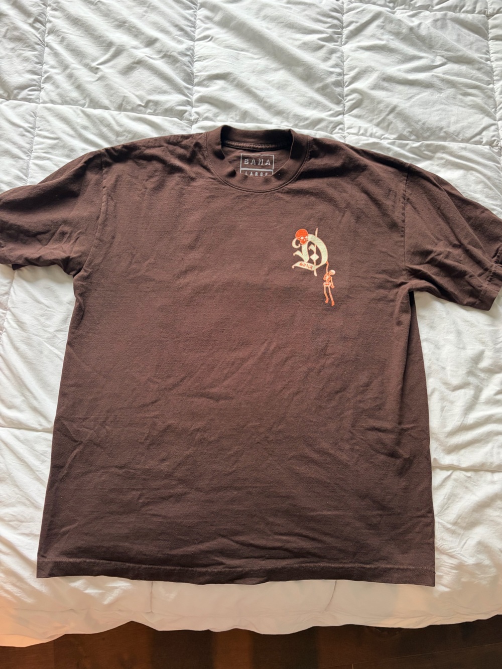 Brown Graphic Crewneck T-Shirt